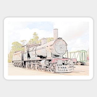 Rusting Steam Train 2 Sticker